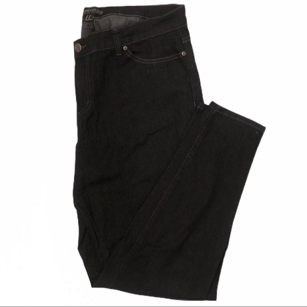Forever 21 Black Skinny Jeans Plus Size 18 Womens